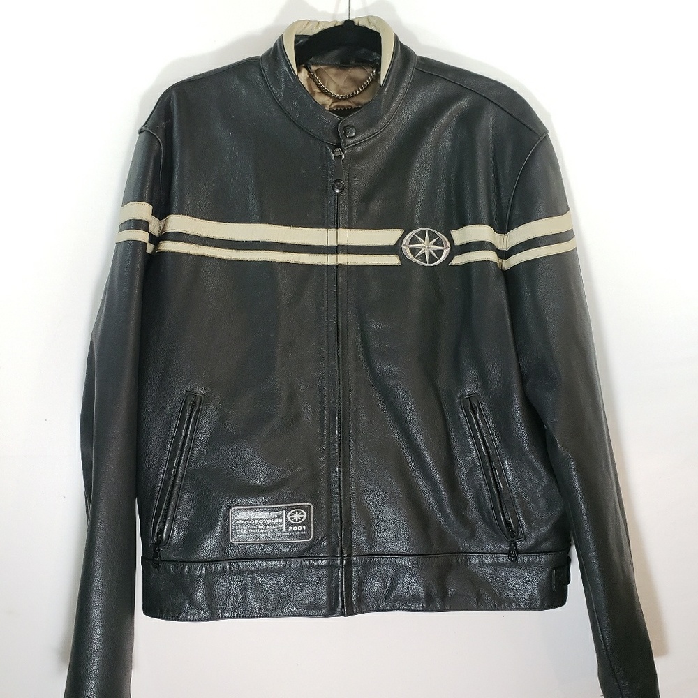 Star Yamaha Leather Motorcycle Jacket Trackmaster